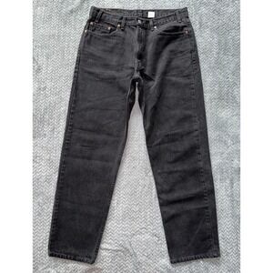 VTG 90's Levis 550 Jeans Mens‎ Black Denim Made In USA Size 38